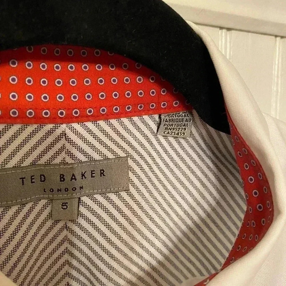 Ted Baker London 100% Cotton White Oxford Button Up Size 5 - Picture 6 of 14